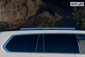 Поздожні сріблясті рейлінги на даху